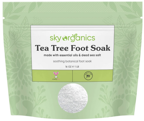 Sky Organics Tea Tree Foot Soak for Feet to Soothe, Refresh & Soften, 16 fl. Oz