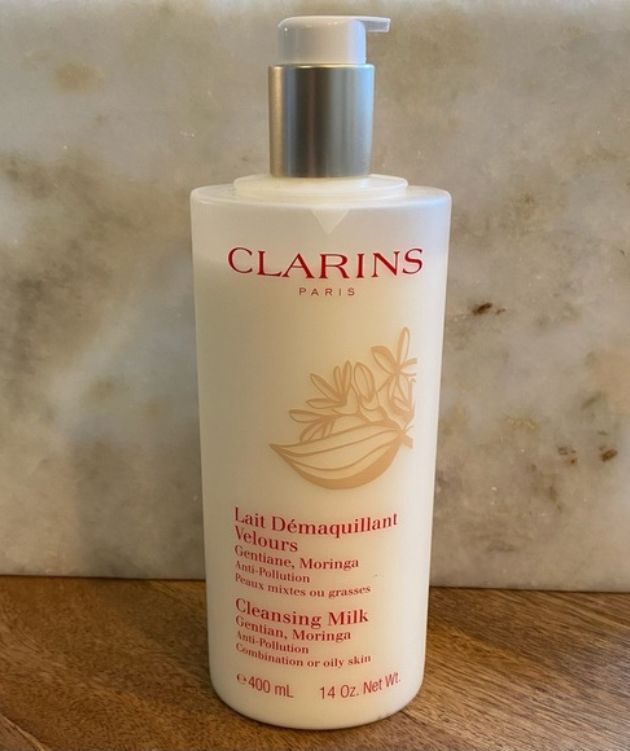 Clarins Anti-Pollution Cleansing Milk with Gentian, 14 Oz
