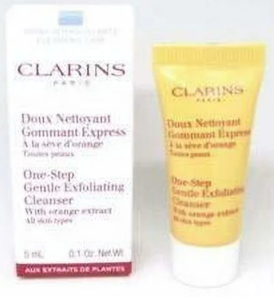 CLARINS One Step Gentle Exfoliating Cleanser with Orange Extract, 0.1 oz Unbox